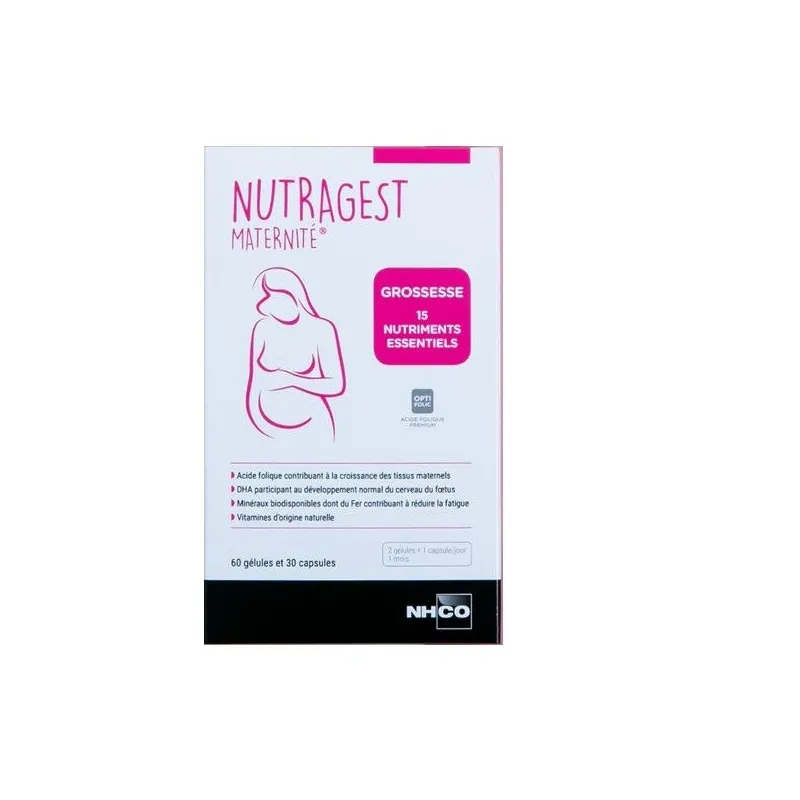 NH-CO Nutragest Maternité 60 Gélules 30 Capsules NH-CO Nutragest Maternité 60 Gélules 30 Capsules