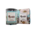 Nildor Bougie Apatite Fleur de Coton & Bijou Pierres Naturelles
