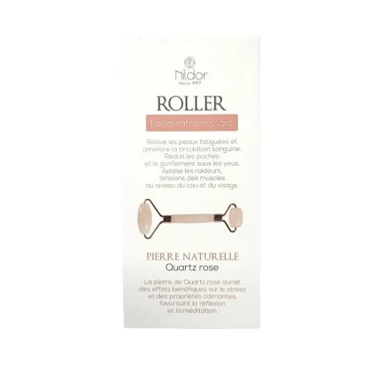 Nildor Roller Facial Rafraîchissant Pierre Quartz Rose Nildor Roller Facial Rafraîchissant Pierre Quartz Rose