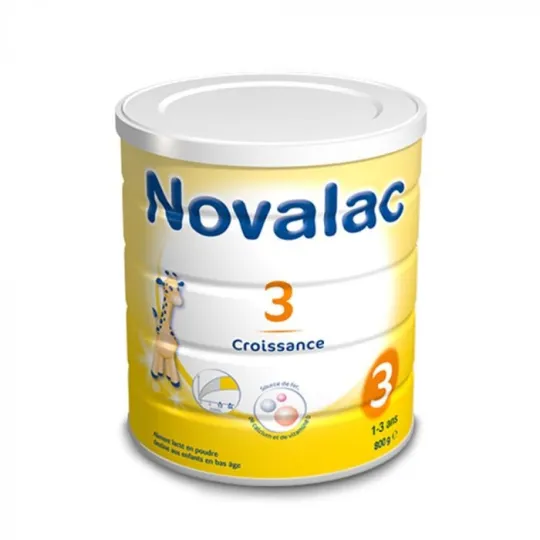Novalac 3 Croissance de 1-3 ans 800g Novalac 3 Croissance de 1-3 ans 800g