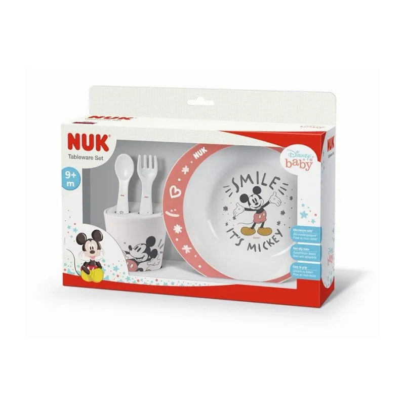 Nuk Coffret Vaisselle Mickey 9 mois et plus