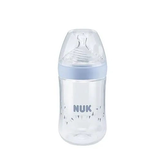 Nuk Nature Sens Biberon 6-18 mois Taille M Bleu
