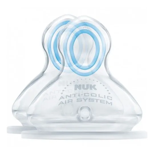 Nuk tétine physiologique 1 er âge S Silicone lot de 2