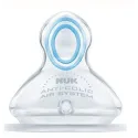 Nuk Tétine Physiologique de 0 à 6 mois L Silicone lot de 2