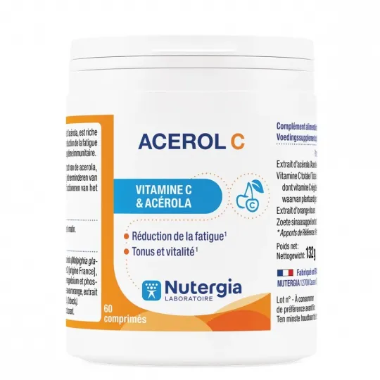 Nutergia Acerol C 60 comprimés Nutergia Acerol C 60 comprimés