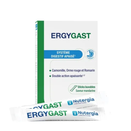 Nutergia Ergybast Système Digestif Apaisé 20 Sticks Nutergia Ergybast Système Digestif Apaisé 20 Sticks