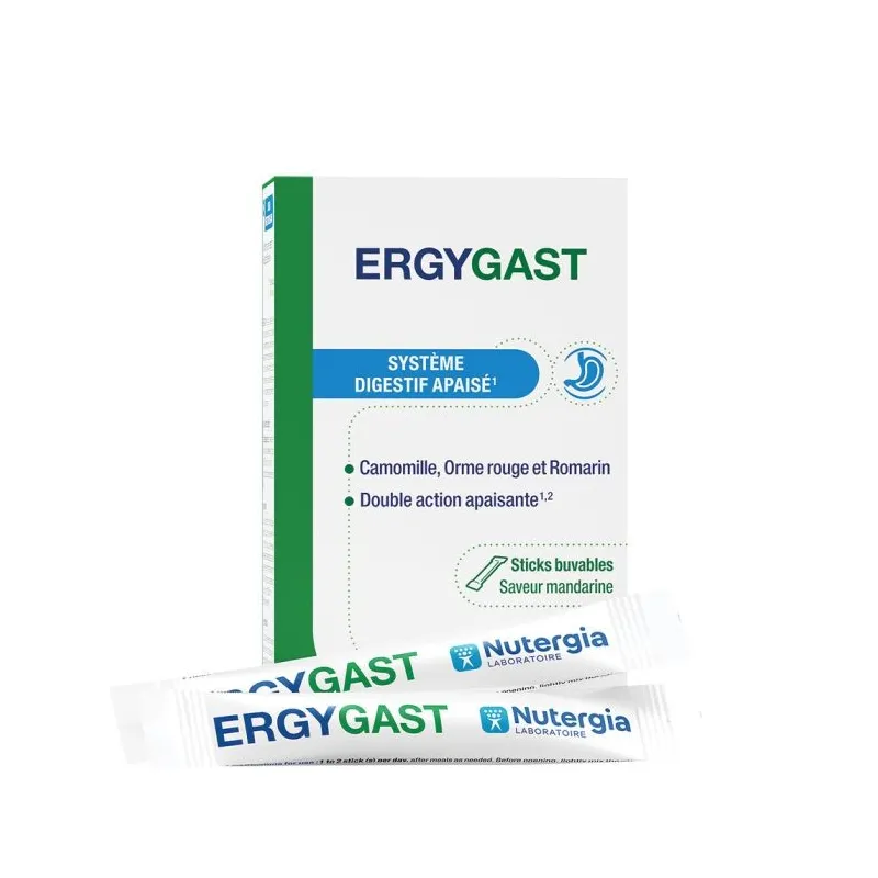Nutergia Ergybast Système Digestif Apaisé 20 Sticks Nutergia Ergybast Système Digestif Apaisé 20 Sticks