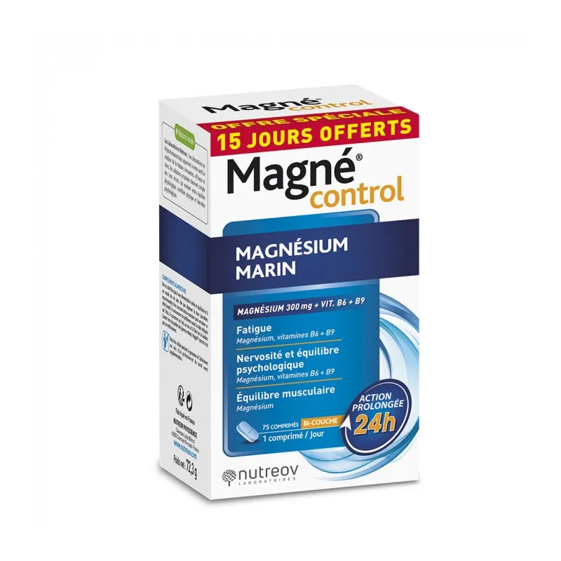 Nutreov Magné Control 60 comprimés + 15 comprimés offerts