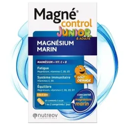 Nutreov Magné Control Junior Adultes 30 Comprimés