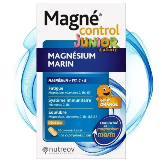 Nutreov Magné Control Junior Adultes 30 Comprimés Nutreov Magné Control Junior Adultes 30 Comprimés