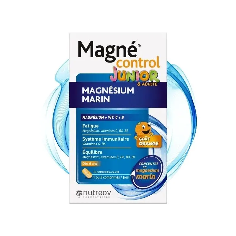 Nutreov Magné Control Junior Adultes 30 Comprimés Nutreov Magné Control Junior Adultes 30 Comprimés