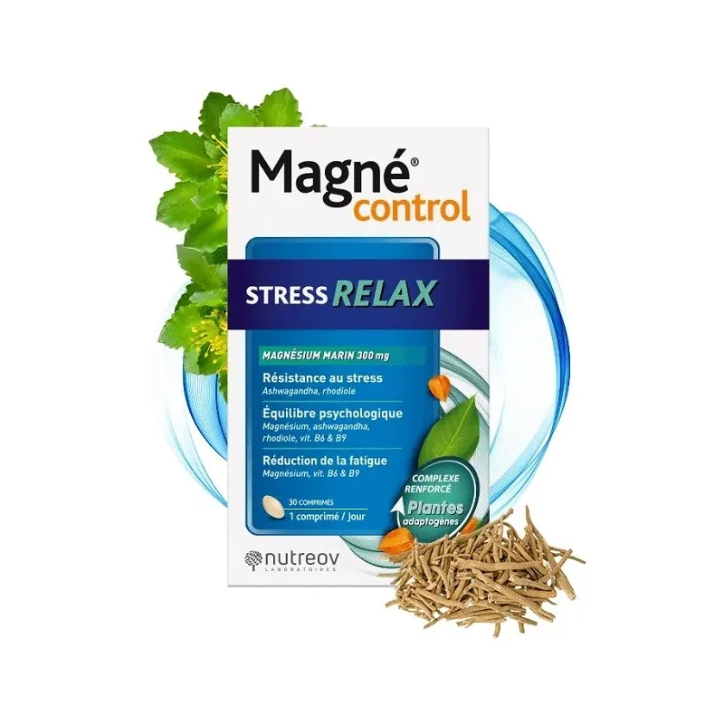 Nutreov Magné Control Stress Relax 30 comprimés