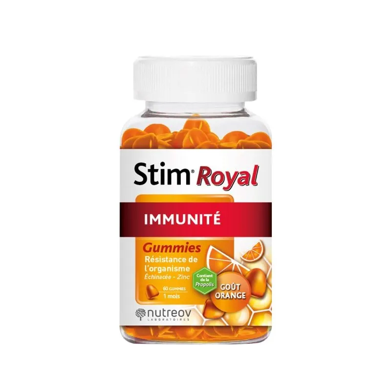 Nutreov Stim Royal Immunite 60 Gummies Goût Orange