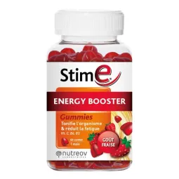 Nutreov StimE Energy Booster 60 Gummies Goût Fraise