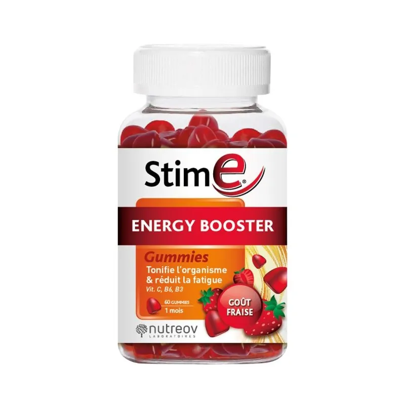 Nutreov StimE Energy Booster 60 Gummies Goût Fraise