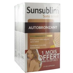 Nutreov Sunsublim Autobronzant Ultra 3x28 capsules dont 1 boite offerte
