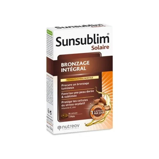 Nutreov Sunsublim Bronzage Intégral 30 Capsules Nutreov Sunsublim Bronzage Intégral 30 Capsules