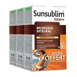Nutreov Sunsublim Bronzage Intégral 3x30 Capsules dont 1 boite offerte