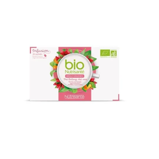 Nutrisanté Bio Infusion Brule Graisses 20 Sachets Nutrisanté Bio Infusion Brule Graisses 20 Sachets