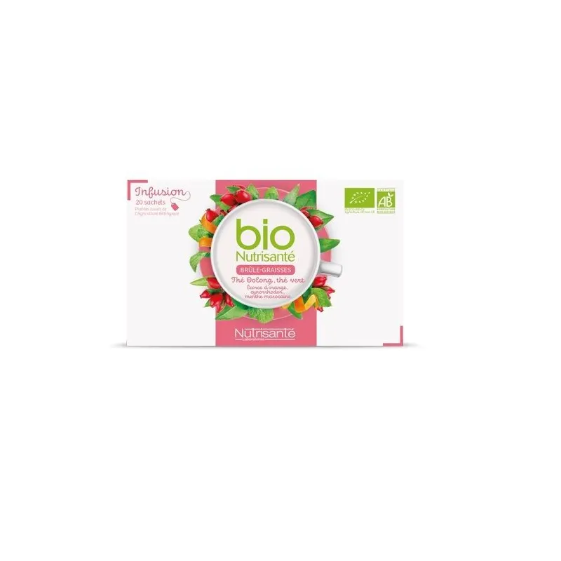 Nutrisanté Bio Infusion Brule Graisses 20 Sachets Nutrisanté Bio Infusion Brule Graisses 20 Sachets