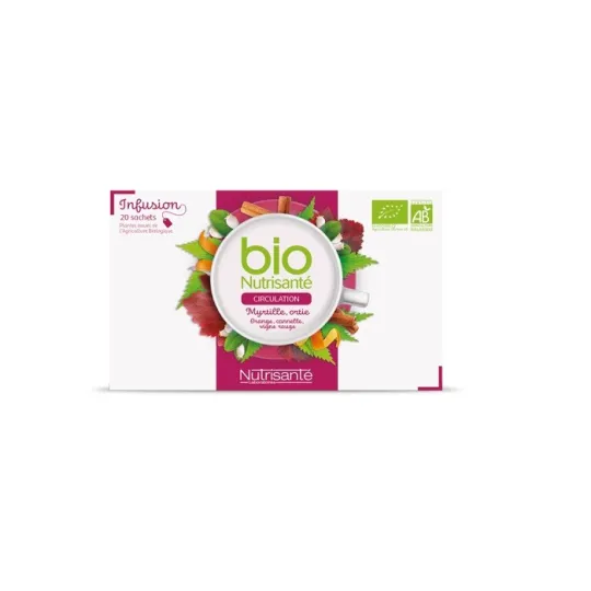 Nutrisanté Bio Infusion Circulation 20 Sachets Nutrisanté Bio Infusion Circulation 20 Sachets