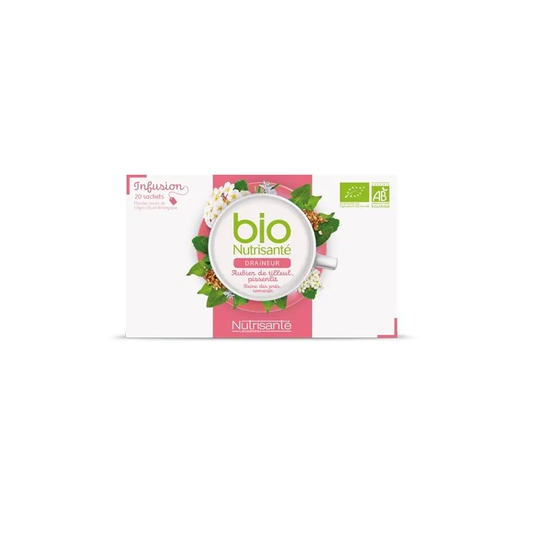 Nutrisanté Bio Infusion Draineur 20 Sachets Nutrisanté Bio Infusion Draineur 20 Sachets