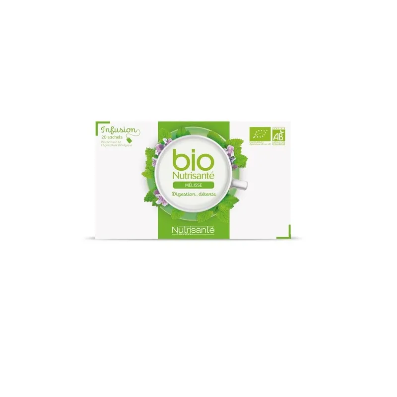 Nutrisanté Bio Infusion Mélisse 20 Sachets Nutrisanté Bio Infusion Mélisse 20 Sachets