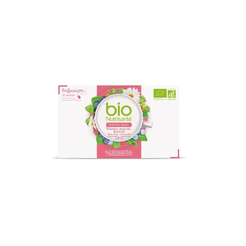 Nutrisanté Bio Infusion Ventre Idéal 20 Sachets Nutrisanté Bio Infusion Ventre Idéal 20 Sachets