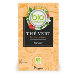 Nutrisanté Bio Thé Vert Minceur Saveur Exotique 20 Sachets