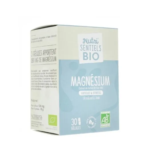 Nutri'sentiels Bio Magnésium 30 gélules Nutri'sentiels Bio Magnésium 30 gélules