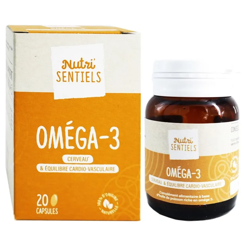 Nutri'sentiels Oméga-3 20 Capsules Nutri'sentiels Oméga-3 20 Capsules