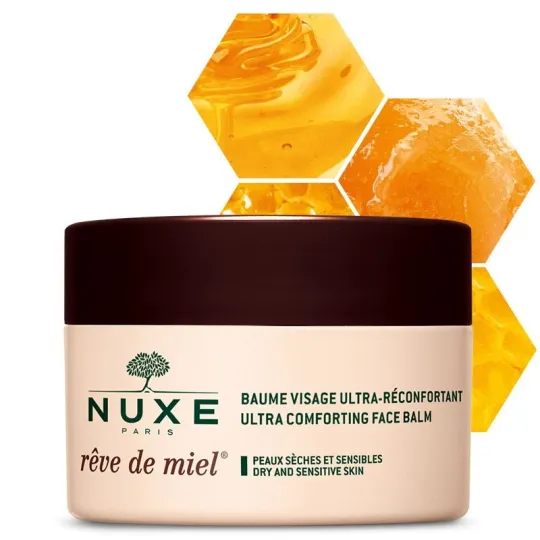 Nuxe Rêve de Miel Baume Visage jour & nuit Ultra Réconfortant au Miel 50ml Nuxe Rêve de Miel Baume Visage jour & nuit Ultra Réconfortant au Miel 50ml