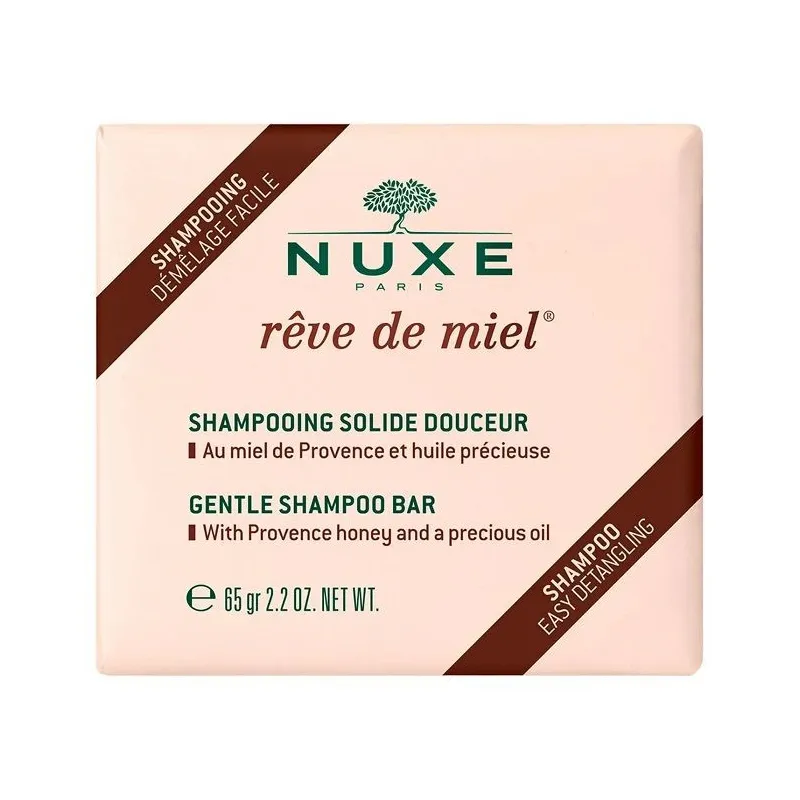 Nuxe Rêve de Miel Shampooing Solide Démêlage Facile 65g Nuxe Rêve de Miel Shampooing Solide Démêlage Facile 65g