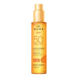 Nuxe Sun Huile Solaire SPF50 150ml+Lait Fraîcheur Après-soleil 100ml OFFERT