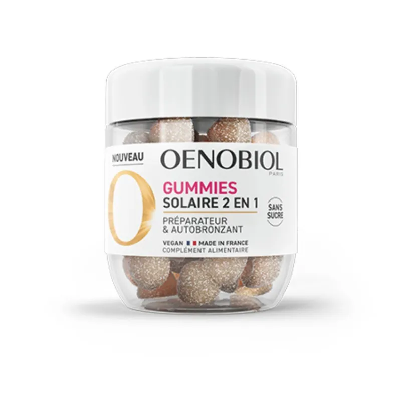 Oenobiol Gummies Solaire 2 en 1 Vegan 60 Gummies Oenobiol Gummies Solaire 2 en 1 Vegan 60 Gummies