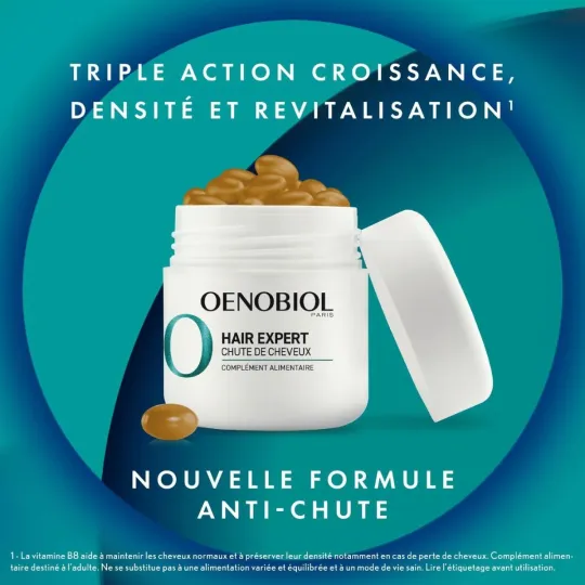 Oenobiol Hair Expert Chute de Cheveux 2X60 capsules