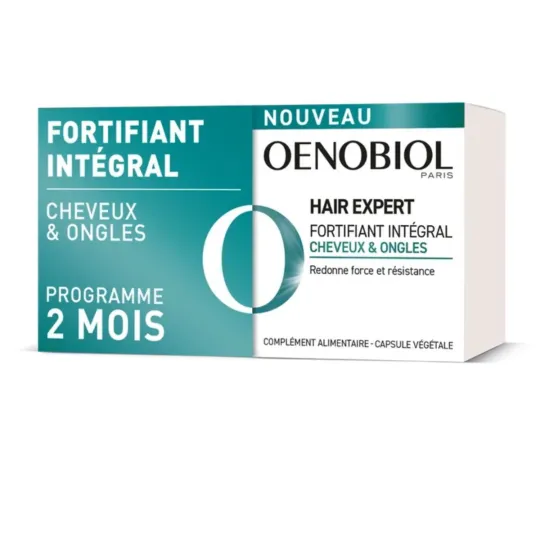 Oenobiol Hair Expert Fortifiant Intégral Cheveux et Ongles 2X60 comprimés Oenobiol Hair Expert Fortifiant Intégral Cheveux et Ongles 2X60 comprimés