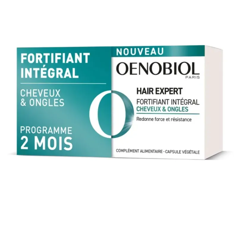 Oenobiol Hair Expert Fortifiant Intégral Cheveux et Ongles 2X60 comprimés Oenobiol Hair Expert Fortifiant Intégral Cheveux et Ongles 2X60 comprimés