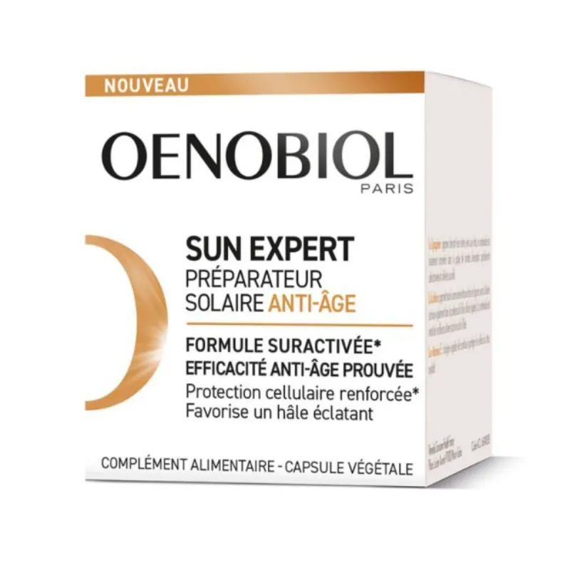 Oenobiol Sun Expert Préparateur Solaire Anti-âge 30 capsules