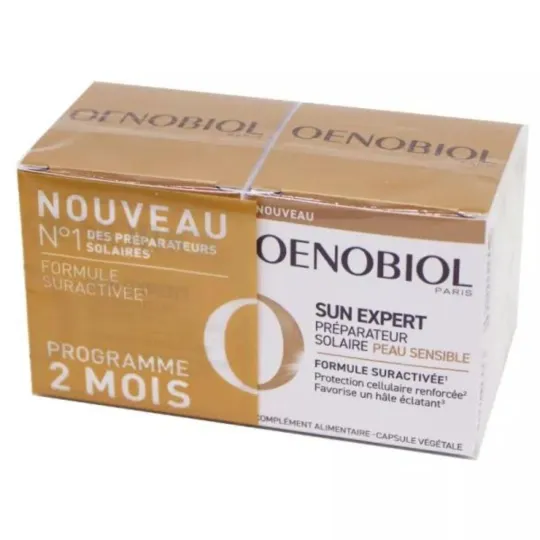 Oenobiol Sun Expert Préparateur Solaire Peau Sensible 2X30 Capsules
