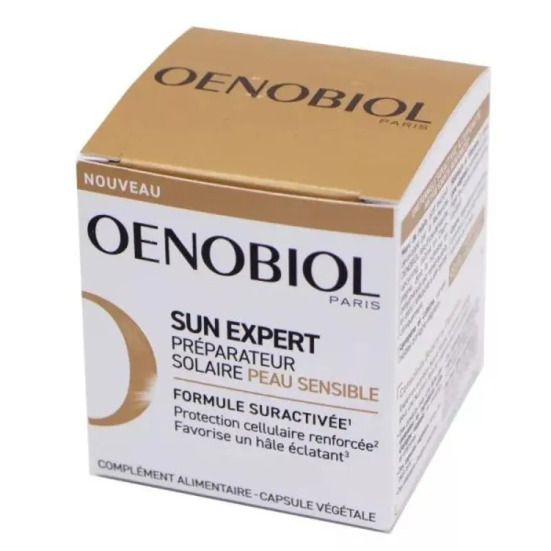 Oenobiol Sun Expert Préparateur Solaire Peau Sensible 30 Capsules