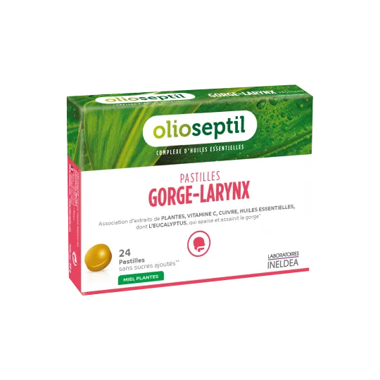 Olioseptil 24 Pastilles Gorge-Larynx.