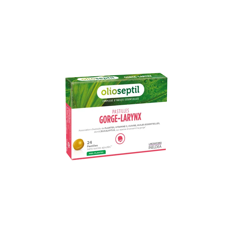 Olioseptil 24 Pastilles Gorge-Larynx.