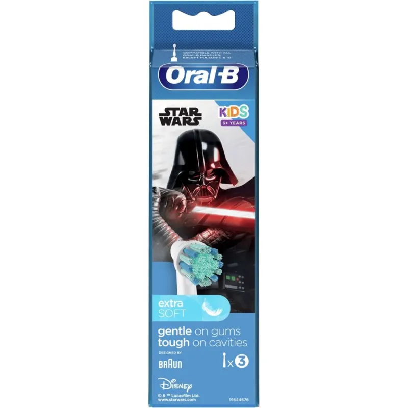 Oral-B Kids Lot de 3 Brossettes Star Wars Oral-B Kids Lot de 3 Brossettes Star Wars
