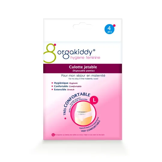 Orgakiddy Culotte Jetable X4 Taille L Orgakiddy Culotte Jetable X4 Taille L