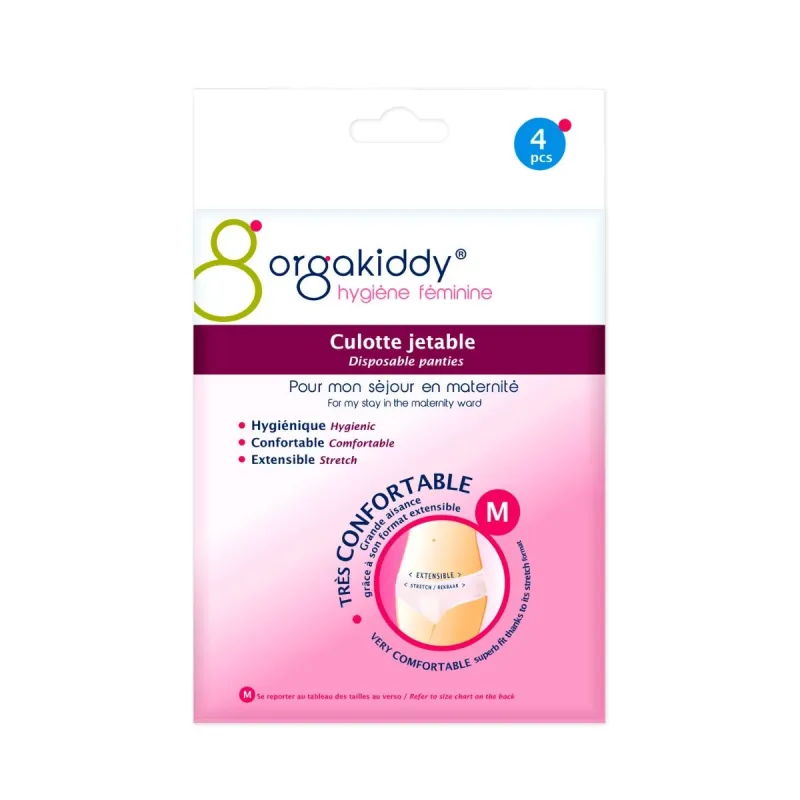 Orgakiddy Culotte Jetable X4 Taille M Orgakiddy Culotte Jetable X4 Taille M