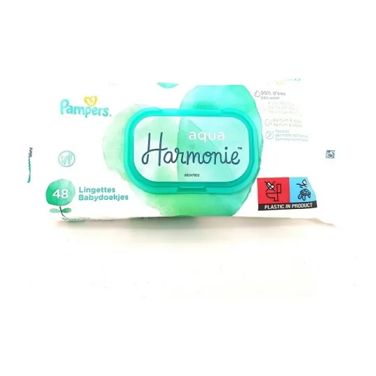 Pampers Aqua Harmonie 48 Lingettes Pampers Aqua Harmonie 48 Lingettes