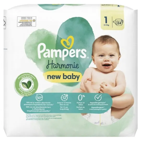 Pampers Harmonie 35 couches de 2-5kg Pampers Harmonie 35 couches de 2-5kg