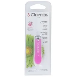 3 Claveles Coupe Ongles avec Capsule 6cm-rose