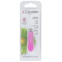3 Claveles Coupe Ongles avec Capsule 6cm-rose